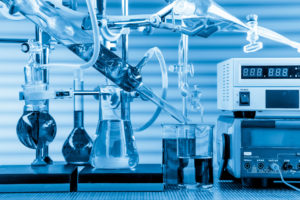Laborgeräte Bild von Laborgeräten eines Chemielabors